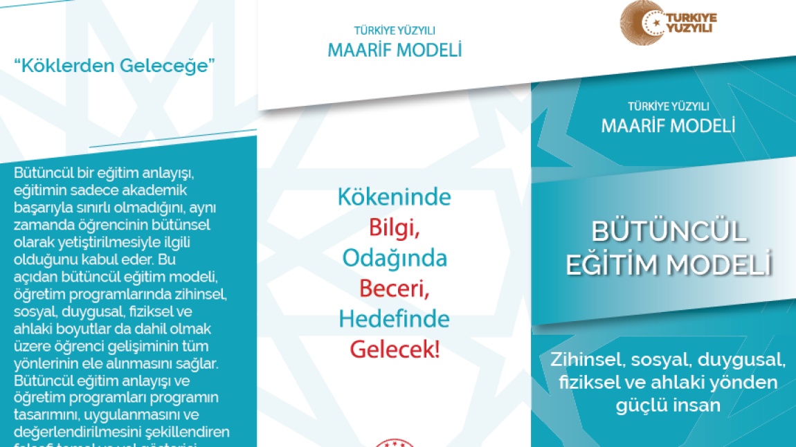 Türkiye Yüzyılı Maarif Modeli- Bütüncül Eğitim Modeli